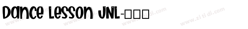 Dance Lesson JNL字体转换
